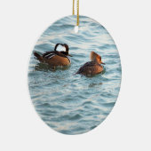 Hooded Merganser Ducks Ornament (Rechts)