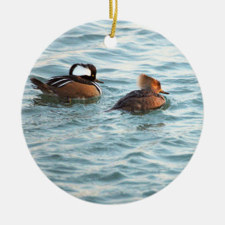 Hooded Merganser Ducks Ornament