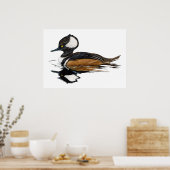 Hooded Merganser Poster (Küche)