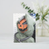Hooded Pumpkin Postkarte (Stehend Vorderseite)