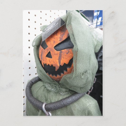 Hooded Pumpkin Postkarte (Vorderseite)