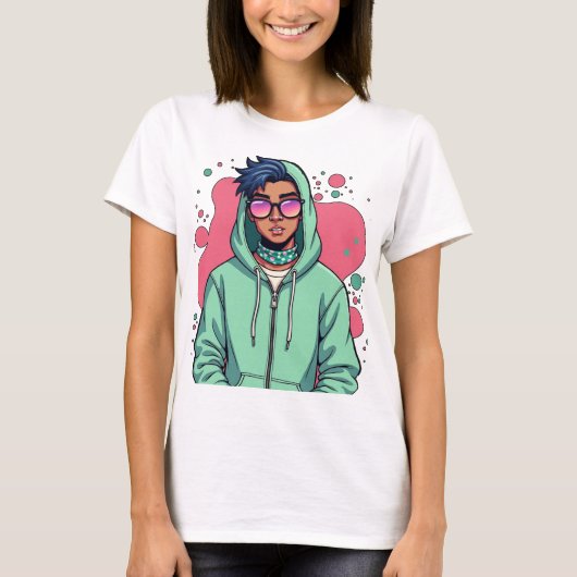 Hooded Street Vib T-Shirt (Vorderseite)