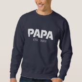 Hooded sweatshirt for dad personalized with name (Vorderseite)