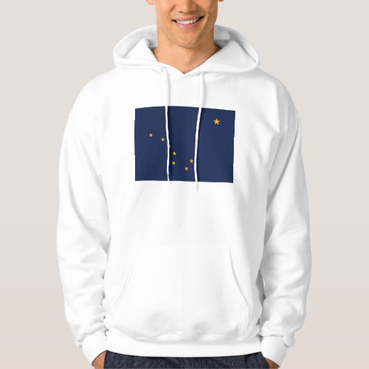 Hooded Sweatshirt mit Alaska-Flagge (Vorderseite)