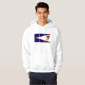 Hooded Sweatshirt mit amerikanischer Flagge (Vorne ganz)