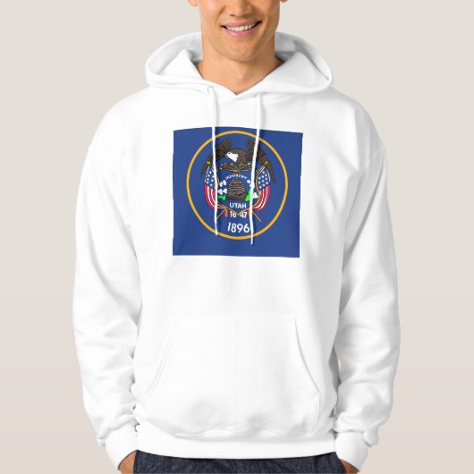 Hooded Sweatshirt mit amerikanischer Flagge (Vorderseite)