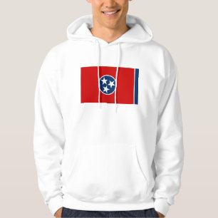 Hooded Sweatshirt mit amerikanischer Flagge
