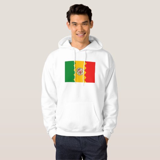 Hooded Sweatshirt mit amerikanischer Flagge (Vorne ganz)