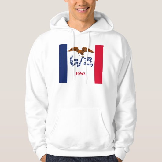 Hooded Sweatshirt mit amerikanischer Flagge (Vorderseite)