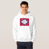 Hooded Sweatshirt mit amerikanischer Flagge (Vorne ganz)