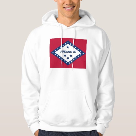 Hooded Sweatshirt mit amerikanischer Flagge (Vorderseite)