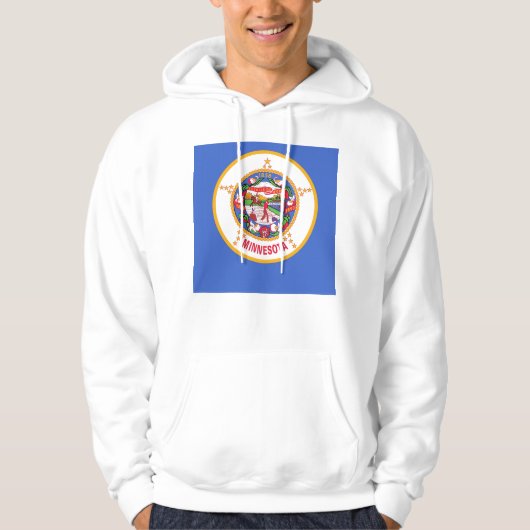 Hooded Sweatshirt mit amerikanischer Flagge (Vorderseite)