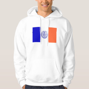 Hooded Sweatshirt mit amerikanischer Flagge
