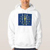 Hooded Sweatshirt mit amerikanischer Flagge (Vorderseite)