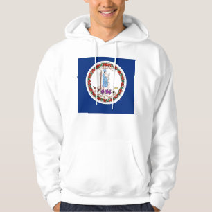 Hooded Sweatshirt mit amerikanischer Flagge