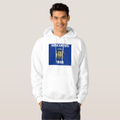Hooded Sweatshirt mit amerikanischer Flagge (Vorne ganz)