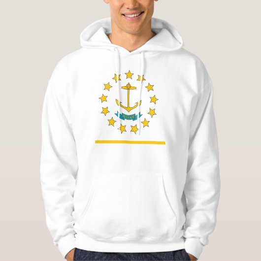 Hooded Sweatshirt mit amerikanischer Flagge (Vorderseite)