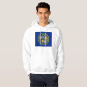 Hooded Sweatshirt mit amerikanischer Flagge (Vorne ganz)