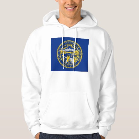 Hooded Sweatshirt mit amerikanischer Flagge (Vorderseite)