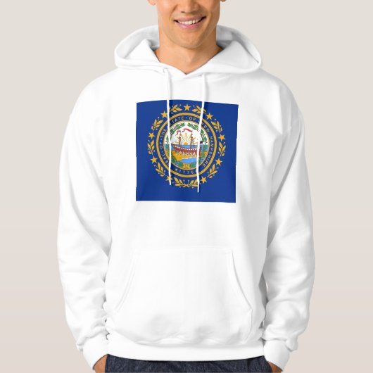 Hooded Sweatshirt mit amerikanischer Flagge (Vorderseite)