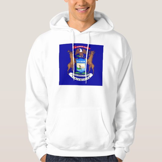 Hooded Sweatshirt mit amerikanischer Flagge (Vorderseite)