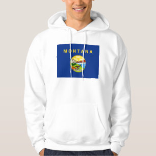 Hooded Sweatshirt mit amerikanischer Flagge