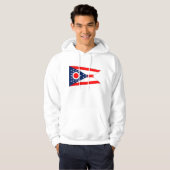 Hooded Sweatshirt mit amerikanischer Flagge (Vorne ganz)