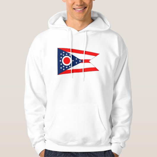 Hooded Sweatshirt mit amerikanischer Flagge (Vorderseite)