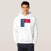 Hooded Sweatshirt mit amerikanischer Flagge (Vorne ganz)