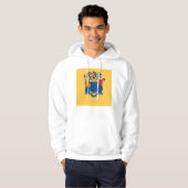 Hooded Sweatshirt mit amerikanischer Flagge (Vorne ganz)