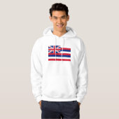 Hooded Sweatshirt mit amerikanischer Flagge (Vorne ganz)