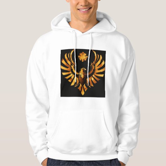 Hooded Sweatshirt mit Birds-Federn (Vorderseite)