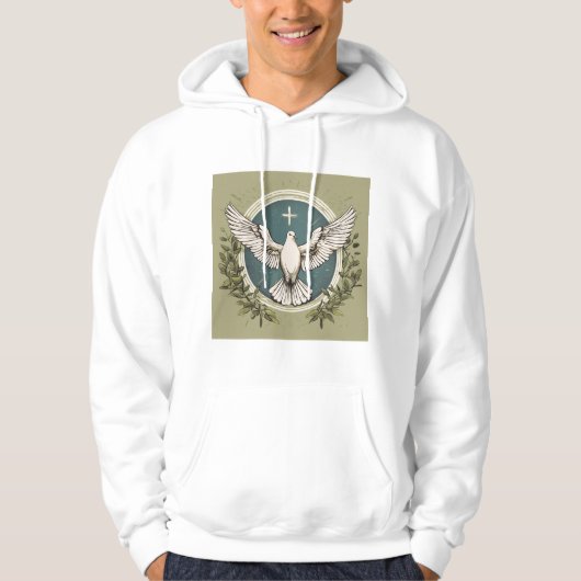Hooded Sweatshirt mit Birds-Federn (Vorderseite)
