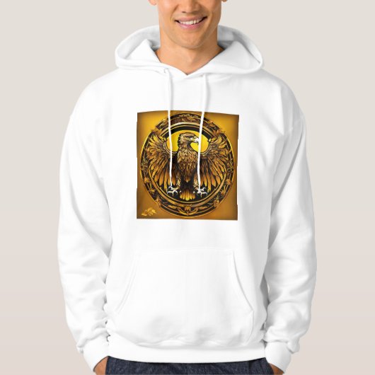 Hooded Sweatshirt mit Birds-Federn (Vorderseite)