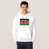 Hooded Sweatshirt mit Fahne in Kenia (Vorne ganz)