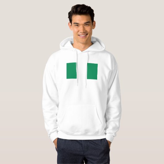 Hooded Sweatshirt mit Fahne in Nigeria (Vorne ganz)