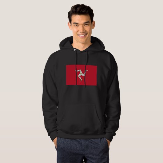 Hooded Sweatshirt mit Flag Isle of Man (Vorne ganz)