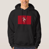 Hooded Sweatshirt mit Flag Isle of Man (Vorderseite)