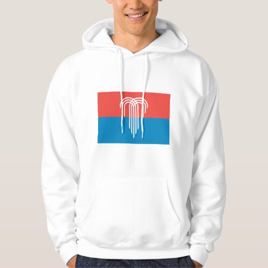 Hooded Sweatshirt mit Flag Kansas City, USA (Vorderseite)
