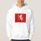 Hooded Sweatshirt mit Flag Kent, England (Vorderseite)