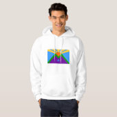 Hooded Sweatshirt mit Flag Manitou Springs, USA (Vorne ganz)