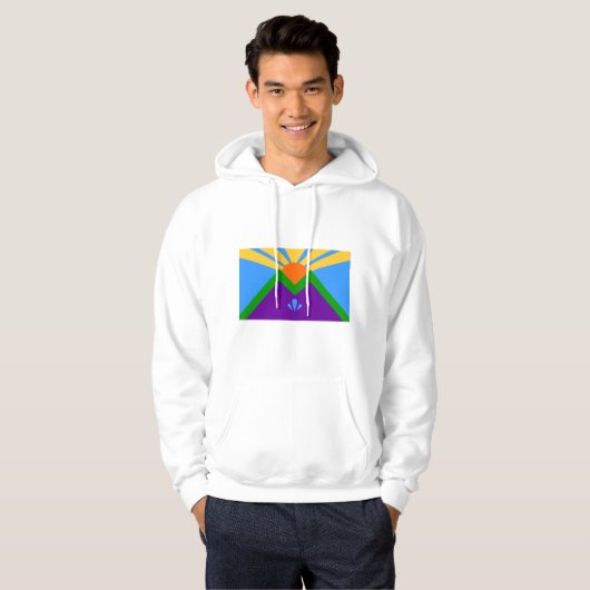 Hooded Sweatshirt mit Flag Manitou Springs, USA (Vorne ganz)