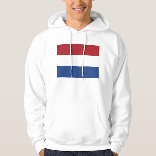 Hooded Sweatshirt mit Flag Niederlande (Vorderseite)