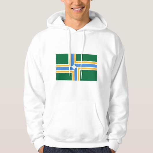 Hooded Sweatshirt mit Flag Portland, USA (Vorderseite)