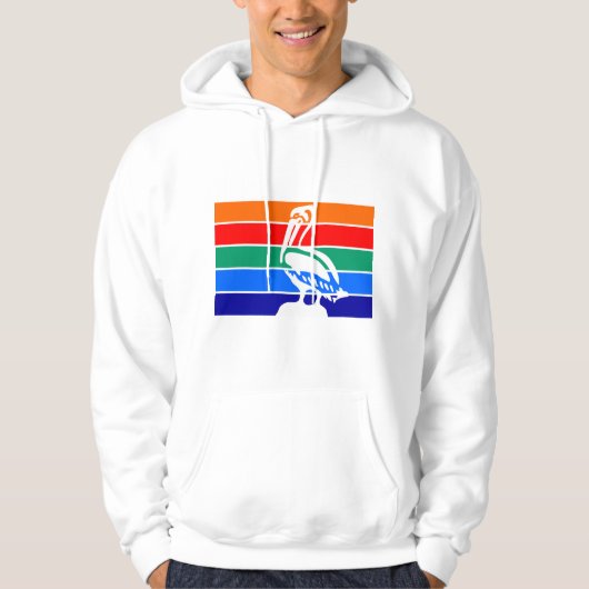 Hooded Sweatshirt mit Flag von St. Petersburg (Vorderseite)