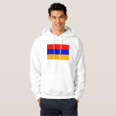 Hooded Sweatshirt mit Flagge Armeniens (Vorne ganz)