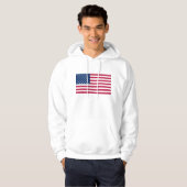 Hooded Sweatshirt mit Flagge der USA (Vorne ganz)