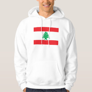 Hooded Sweatshirt mit Flagge für Libanon
