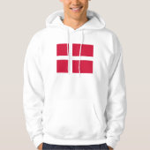 Hooded Sweatshirt mit Flagge in Dänemark (Vorderseite)