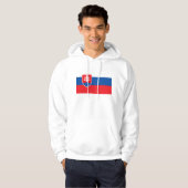 Hooded Sweatshirt mit Flagge in der Slowakei (Vorne ganz)